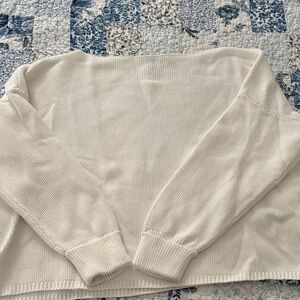 French Connection Off-White Crew Neck Sweater